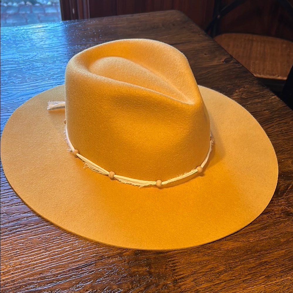 Wyeth by Todd Magill Gold Wide-Brimmed Hat